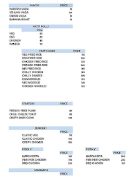 Ponnus Family Restaurant menu 1