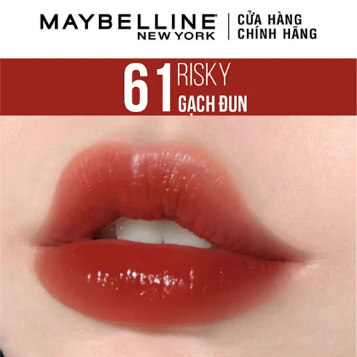 Son Bóng Maybelline 61 Risky - Gạch Đun 4.2ml
Superstay Vinyl Ink #61 Risky