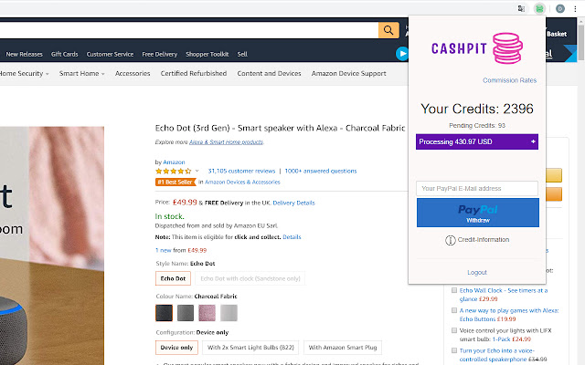 Cashpit - Cashback for Amazon