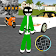 Green Santa Stickman Christmas Rope Hero Crime Sim icon