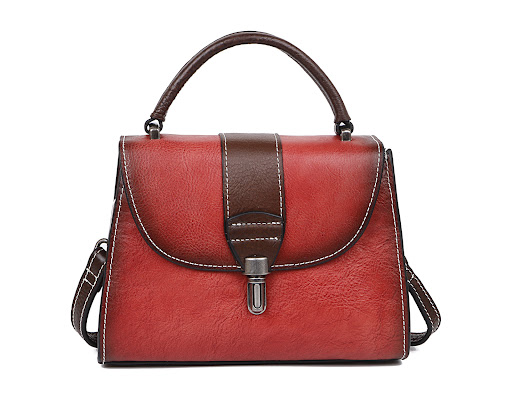 Title 6, Toplaag koeienhuid mode kleine tas Retro stijl ...