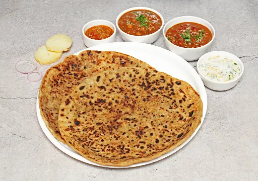 Egg Paratha Thali