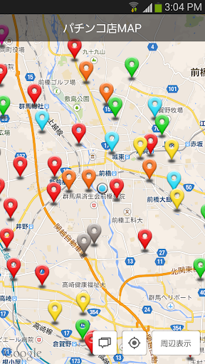 パチンコ店MAP