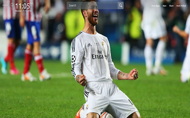 Sergio Ramos Wallpapers Theme New Tab