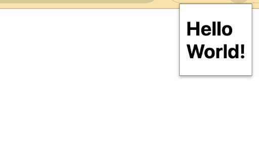 Hello World 익스텐션
