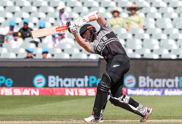 Kane Williamson of New Zealand during the ICC Men's T20 World Cup match against Ireland at Adelaide Oval on November 4 2022 in Adelaide, Australia.