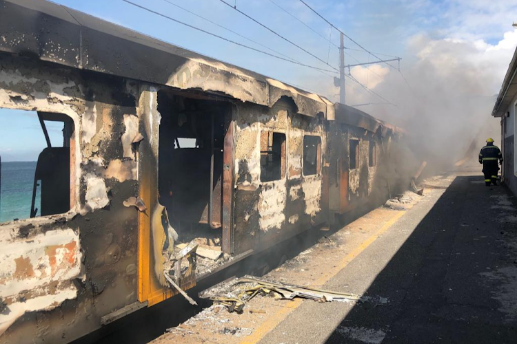 The court has thrown the book at a Cape Town taxi industry employee for burning a train. File photo.