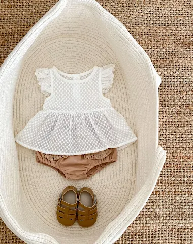 Baby Meisjes Tweedelige Set met Vli - 2