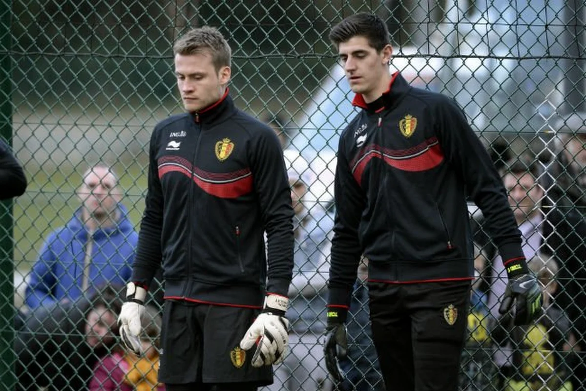 Kraker tussen doelmannen Courtois en Mignolet eindigt onbeslist