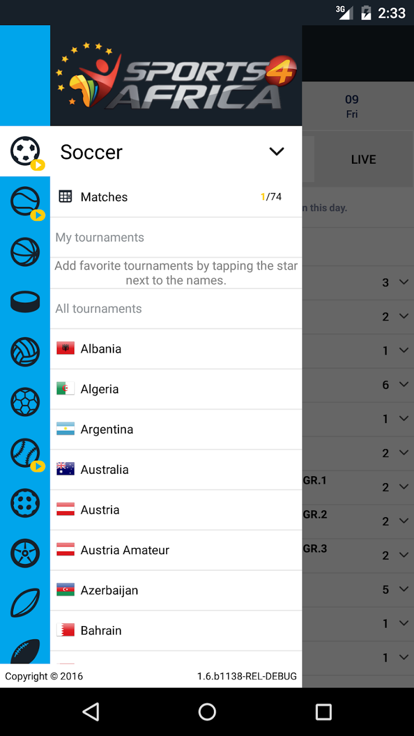S4A Live Score Screen 1