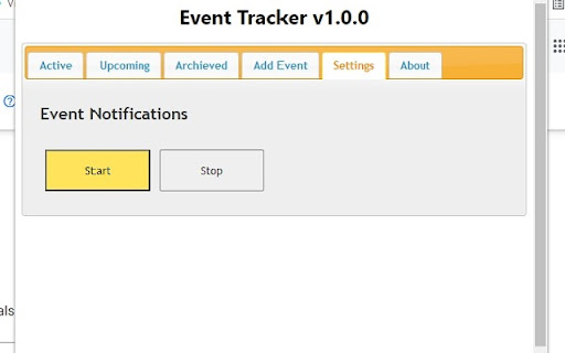 Event Tracker