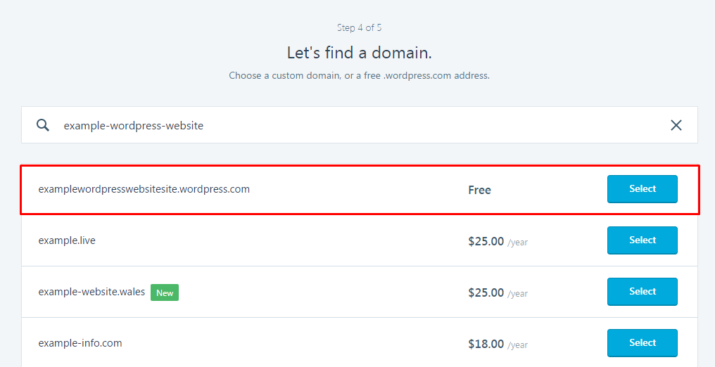 Calypso for WordPress Adicionando um site WordPress.com Passo 7
