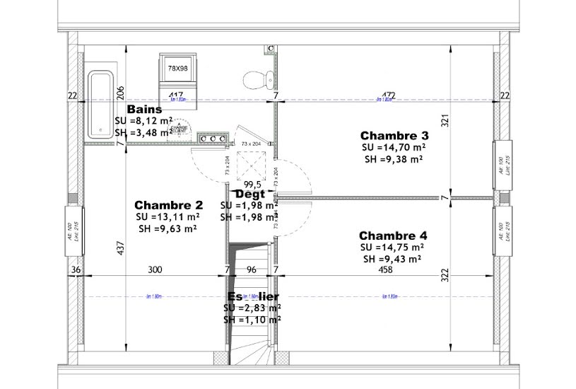  Vente Terrain + Maison - Terrain : 393m² - Maison : 100m² à Bréval (78980) 