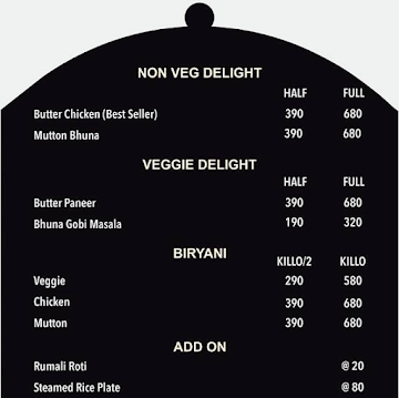 Amazing Butter Chicken menu 