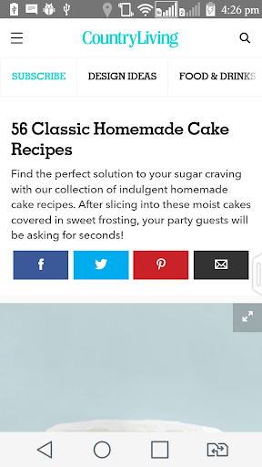 Homemade cake recipes