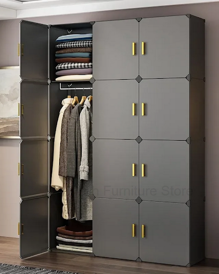 Organizer Bedroom Closet Partitions Clothes Storage Porta... - 0