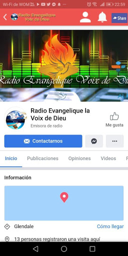 Screenshot Radio Evangelique Voix de Dieu