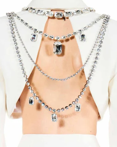 Multilayer vierkante strass steentj - 0
