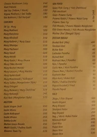 Sadanand Resorts menu 4