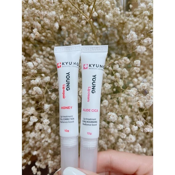 Bộ Son Young Lip Cream & Young Lip Repair, Son Dưỡng Môi Kyunglab Dưỡng Môi Và Kem Dưỡng Cấp Ẩm Làm Dịu Môi