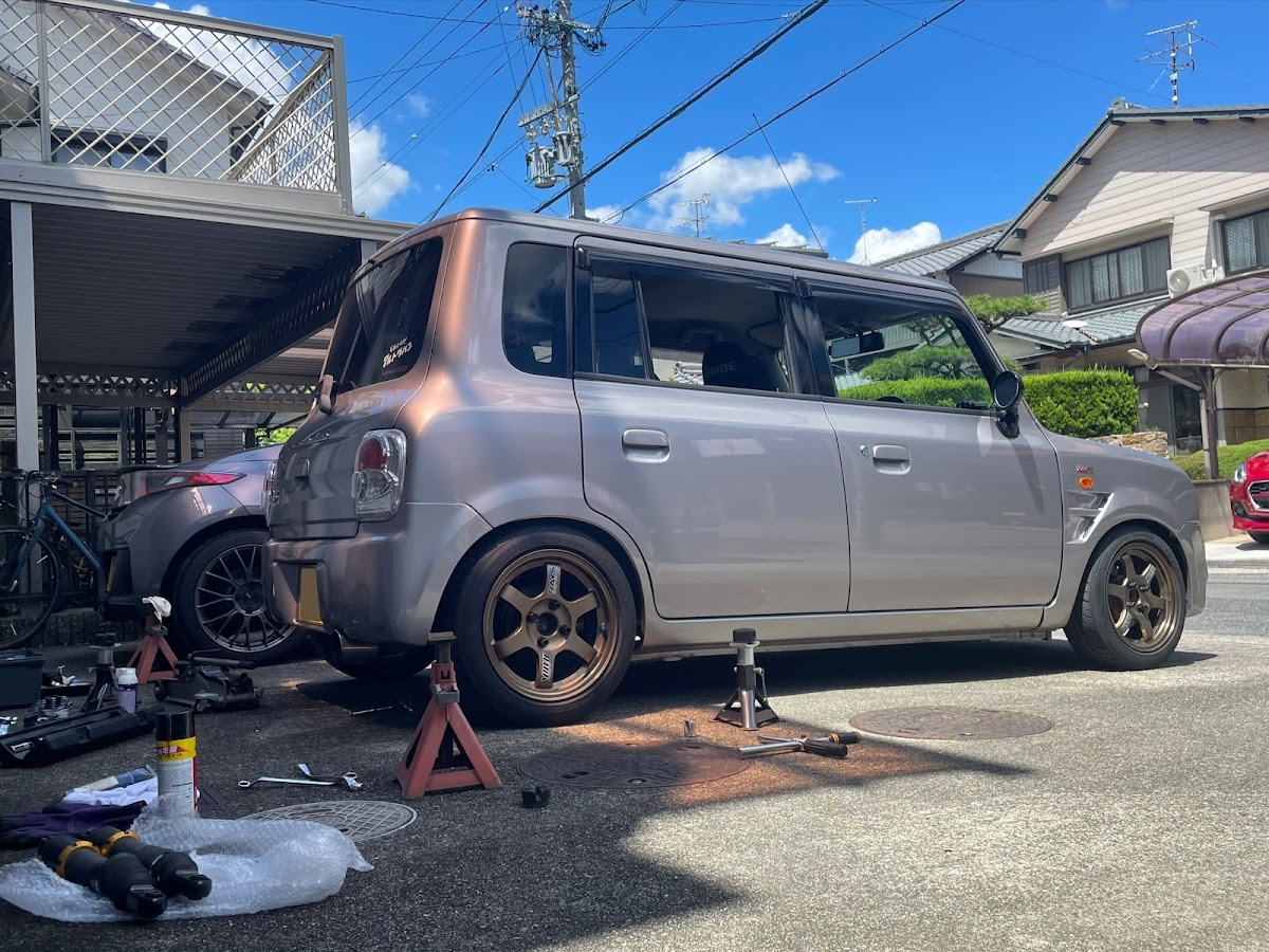 都内で  プロスペックネオ 車高調整キット スズキ ラパン