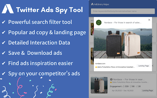 Ad Library - Ads Spy Tool For Twitter™