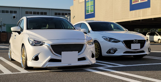 アクセラスポーツ Bm2fsのmazdaスノーフレークホワイトパールマイカ 白 ゴールドしか勝たん Newホイールお披露目会 恋バナ 地震大丈夫でしたか に関するカスタム メンテナンスの投稿画像 車のカスタム情報はcartune