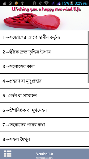 সহবাসের আগে ও পরে