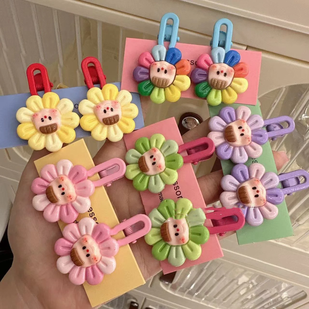 Title 5, Presilha para cabelo infantil com franja latera...