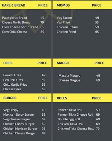 Urban Melange menu 