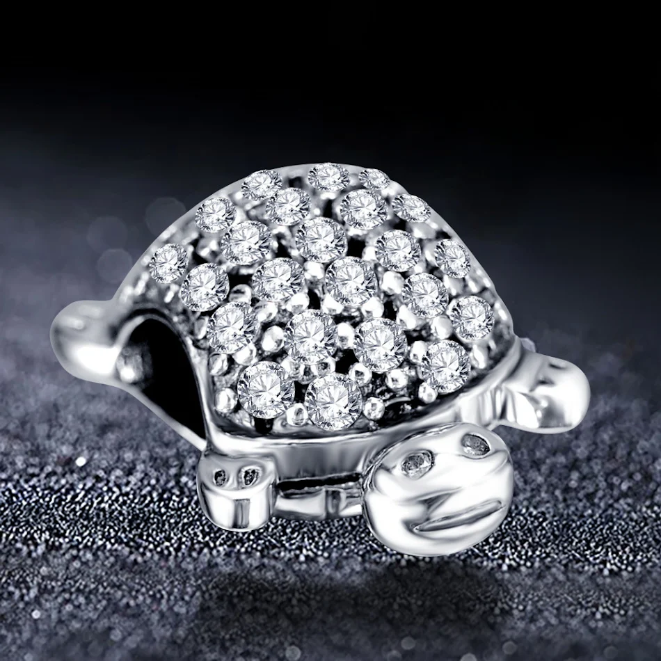 Mini turtle with diamond beaded
