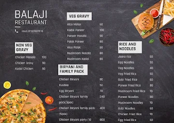 Balaji Restaurant menu 