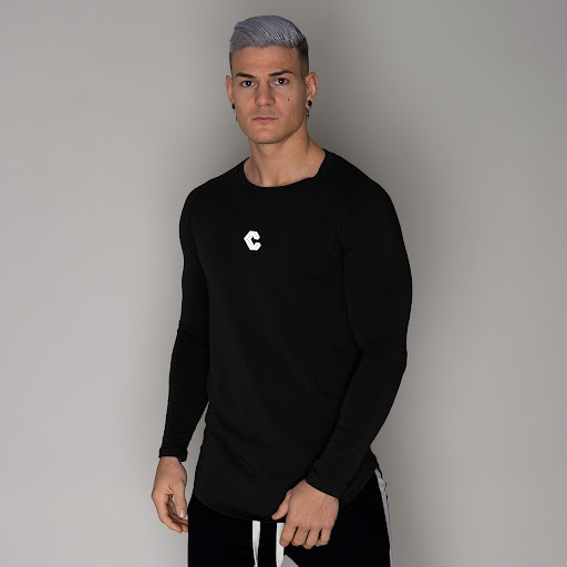 Title 8, Running Training Cotton Tight Stretch Long Slee...