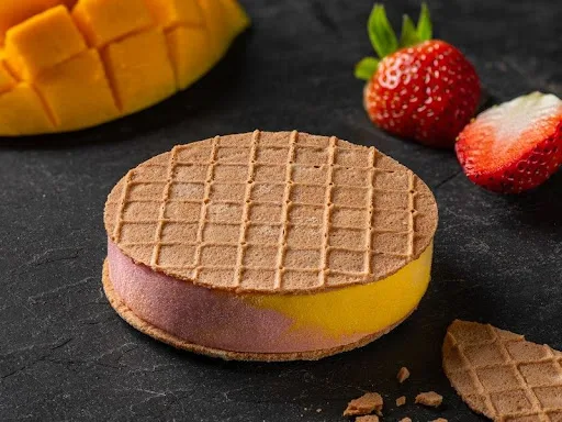 Mango Strawberry Ice Cream Sandwich