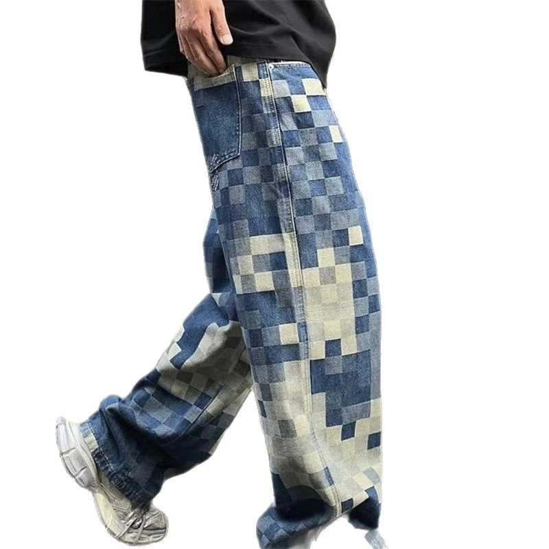 Mosaic Jeans American Style Loose Fit for Men comfortable casual denim trousers perfect for everyday wear and a relaxed 