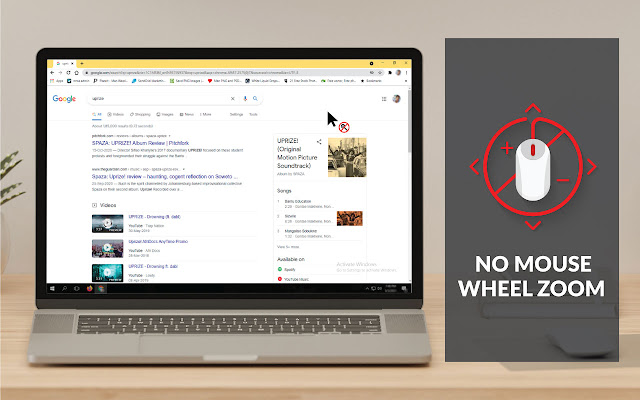 No Mouse Wheel Zoom chrome extension