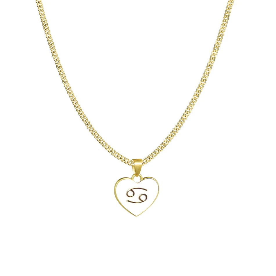 Personalisierte Halskette mit 12 Sternbildern, herzförmig, für Damen, modischer Halsschmuck, Kette, Valentinstag Geschenk.
