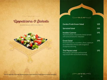 Satva - Grand Uniara menu 