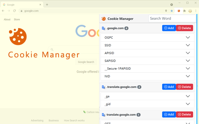 Cookie Manager Preview image 2