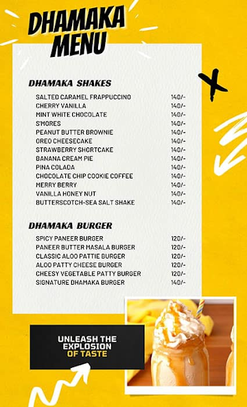 Dhamaka menu 