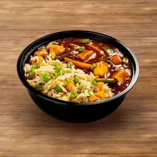 Chilli Paneer With Veg Fried Rice