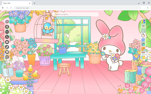 My Melody Bright Flower Shop Live Wallpaper screenshot 1