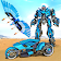 Flying Police Eagle Transform Bike Robot Shooting icon