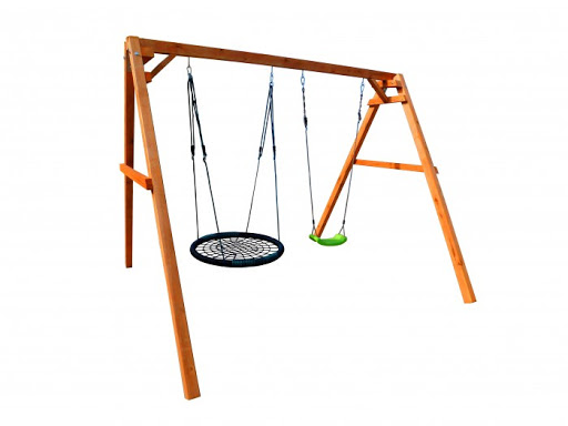 Качели Можга Красная Звезда деревянные с качелями гнездо Oval P9119 купить