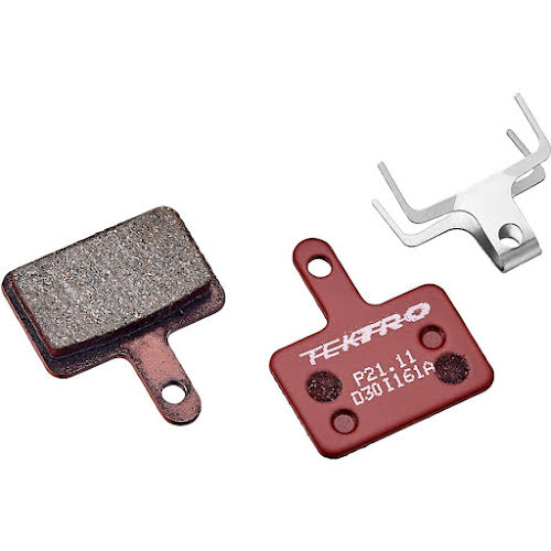 Tektro P21.11 Disc Brake Pads - For Use With 2- Piston Calipers, 5mm, Red