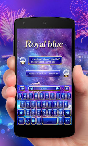 Royal Blue GO Keyboard Theme