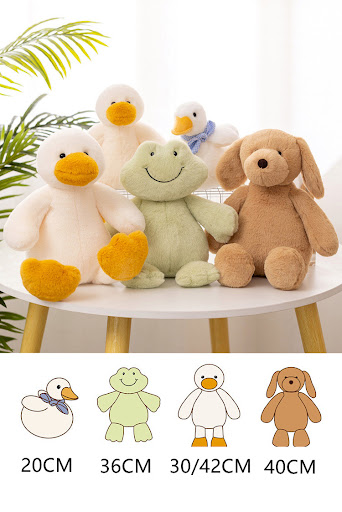 Title 1, Cute Big White Duck Hug Pillow Plush Toy Frog P...