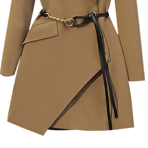 Title 4, Ladies Fashion Personality Waisted Suit Jacket ...