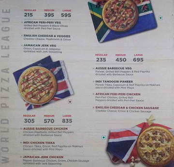 Domino's Pizza menu 