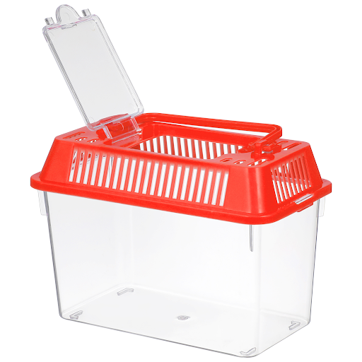 Fish Bowl Portable Fish Tank Turtle Tank Reptile Carrier Plastic Mini Aquarium Betta